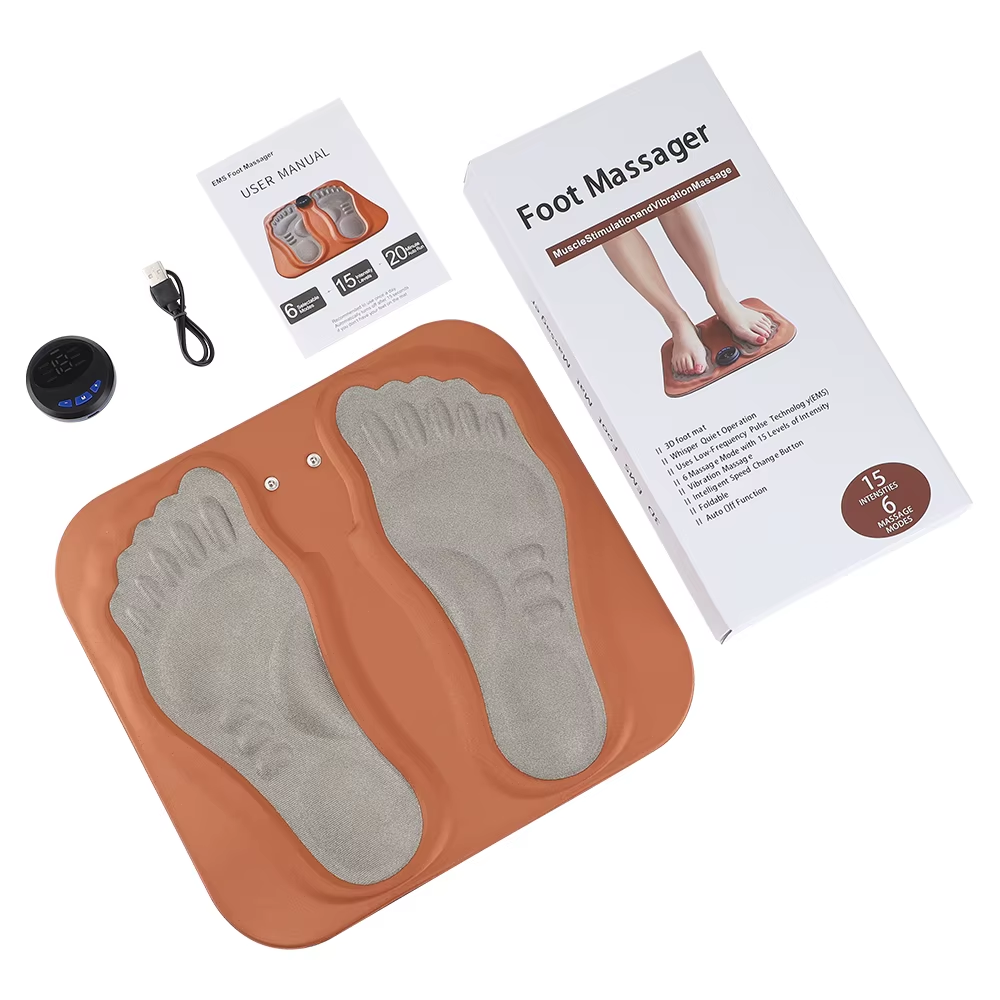 Masseur de Pieds 3D Intelligent - 6 Modes & 15 Niveaux (Rechargeable)