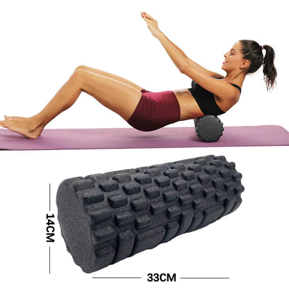 30/33Cm Fitness Foam Roller Yoga Massage Roller EPP Pilates Foam Body Muscle Massage Roller Therapy Exercises Gym Home Exercise