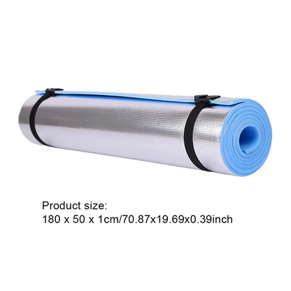 10/8/6Mm Thickened Yoga Mat EVA Exercise Pad Aluminum Membrane Fitness Exercise Mat Portable Multifunction for Camping Picnic