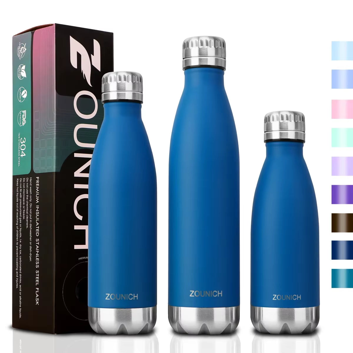 500Ml Double-Wall Insulated Vacuum Flask Stainless Steel Water Bottle for Sport Water Bottles Portable Thermos Bottle