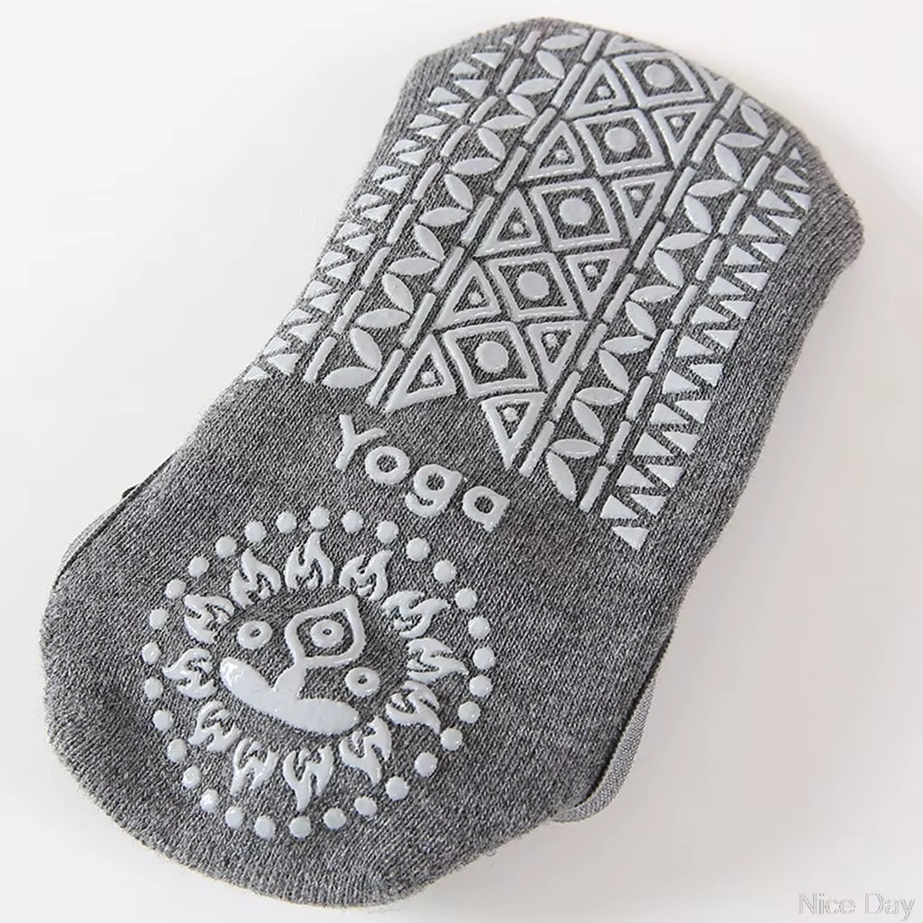 Chaussettes de Yoga Antidérapantes avec Grips en Silicone