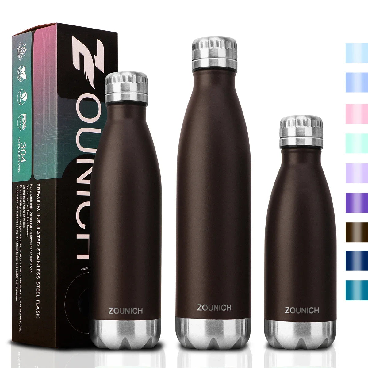 500Ml Double-Wall Insulated Vacuum Flask Stainless Steel Water Bottle for Sport Water Bottles Portable Thermos Bottle