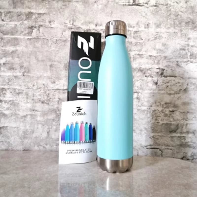 500Ml Double-Wall Insulated Vacuum Flask Stainless Steel Water Bottle for Sport Water Bottles Portable Thermos Bottle