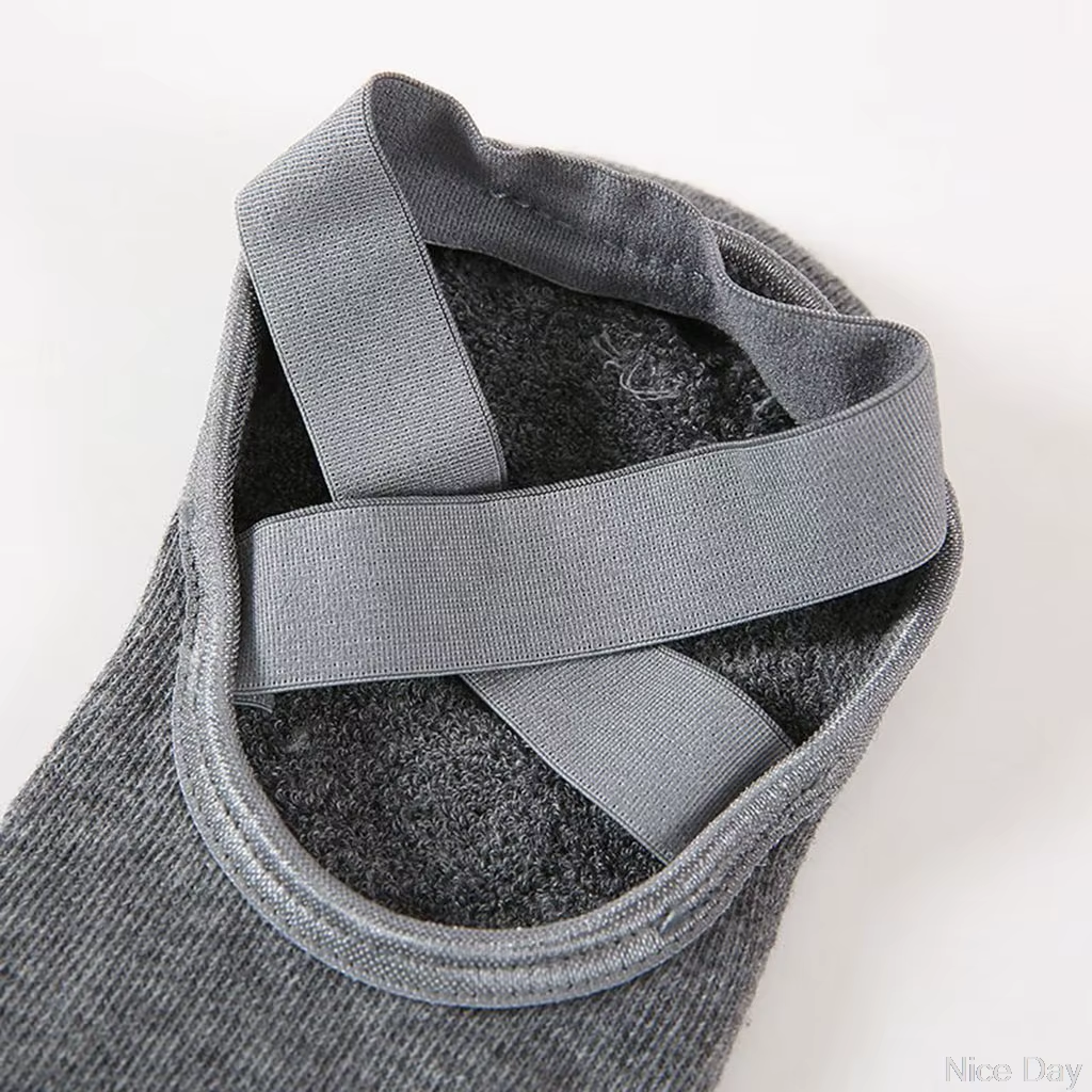 Chaussettes de Yoga Antidérapantes avec Grips en Silicone