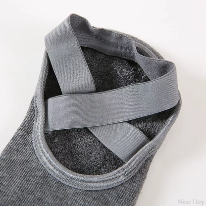 Chaussettes de Yoga Antidérapantes avec Grips en Silicone
