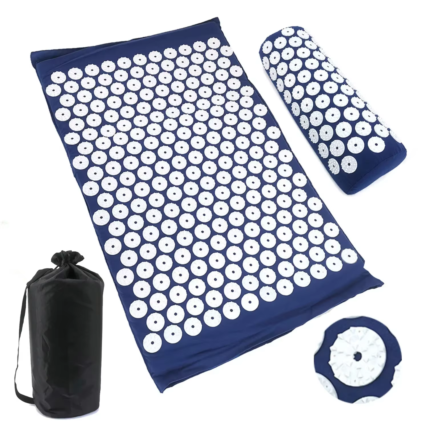 Tapis d'Acupression Premium - Soulagement Douleurs Dos & Stress (Set Complet avec Sac)